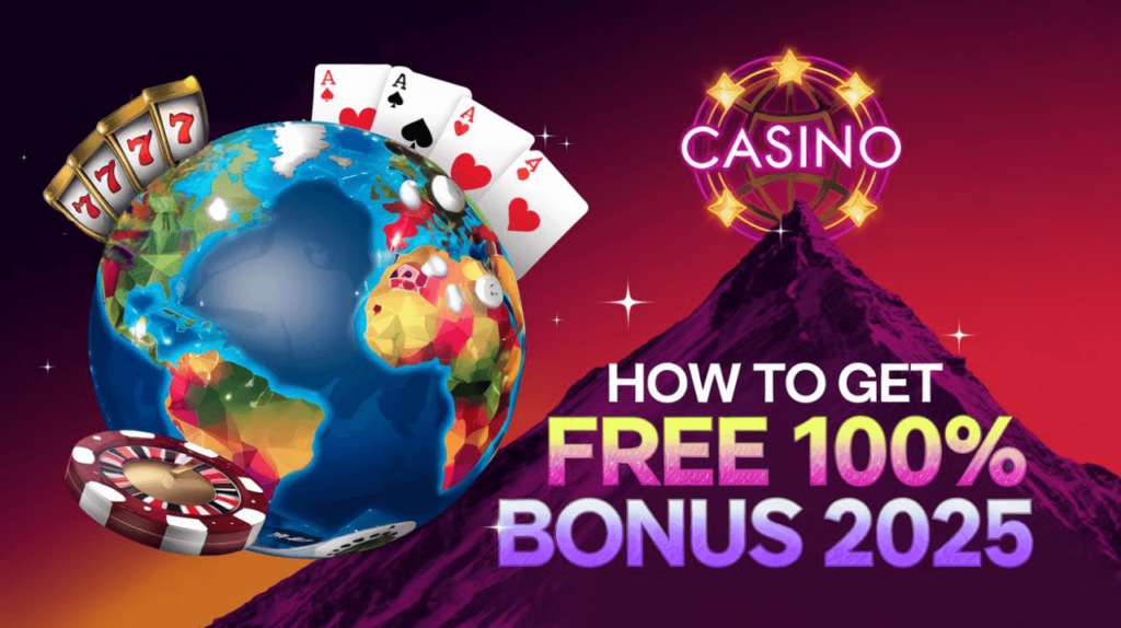 How to get Free 100 Casino 2025 : Trusted Platform