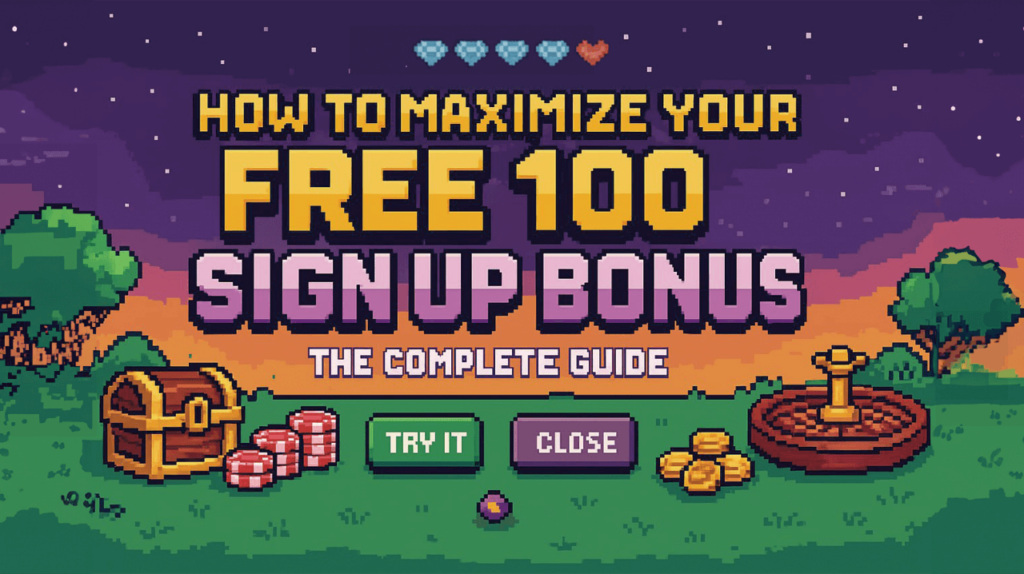 How pros maximize the free 100 register bonus: Smart plays that work