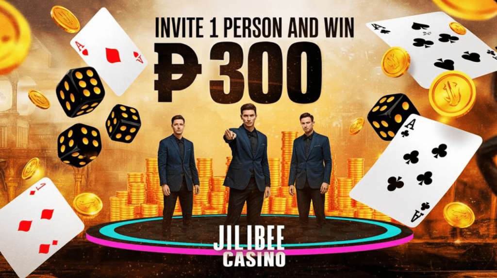 Jilibee - Invite 1 Person and Win ₱300